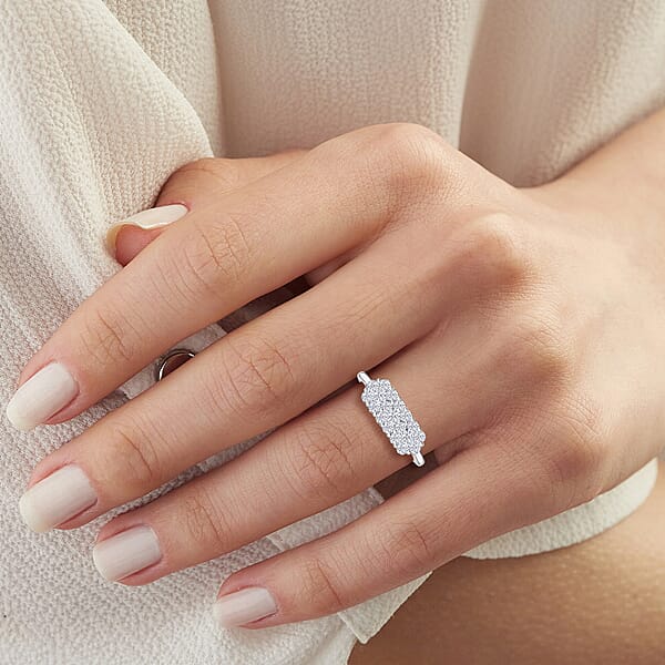 Diamond G-H SI 1.05 Ctw Ring In 900 Platinum