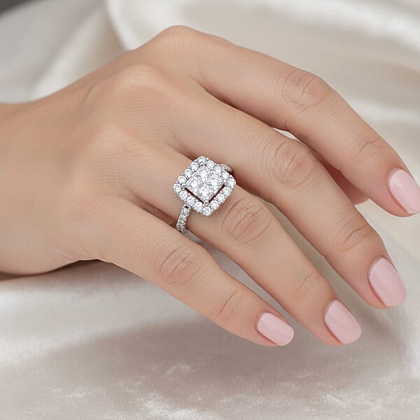 Diamond G SI 4.00 Ctw Ring In 10K White Gold 4.80 Grams
