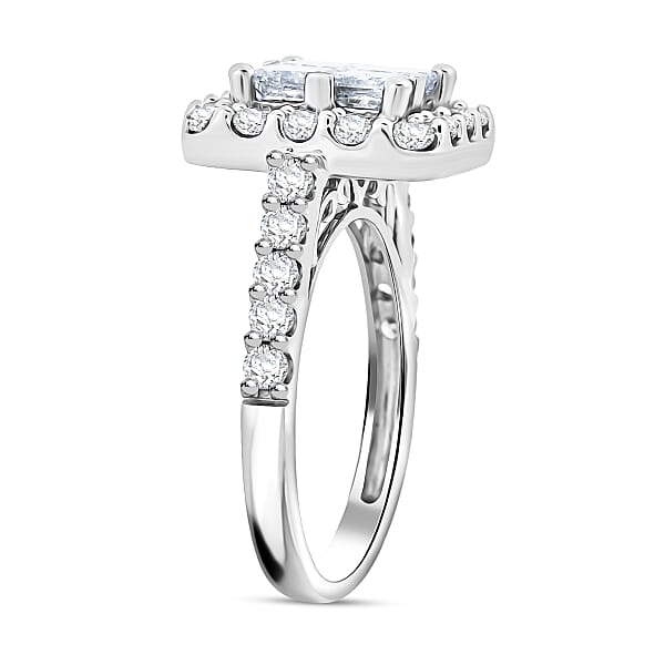 Diamond G SI 4.00 Ctw Ring In 10K White Gold 4.80 Grams
