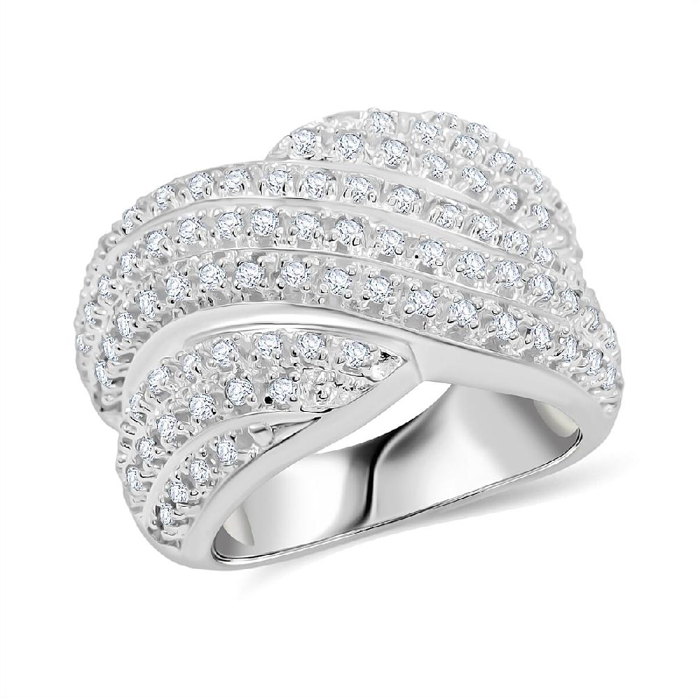 Diamond I2-I3 1.00 ctw Ring in Sterling Silver