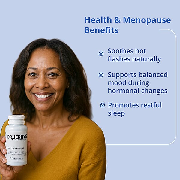 Dr. Jerry's Menopause Support Dietary Supplement (90 Vegan Capsules)