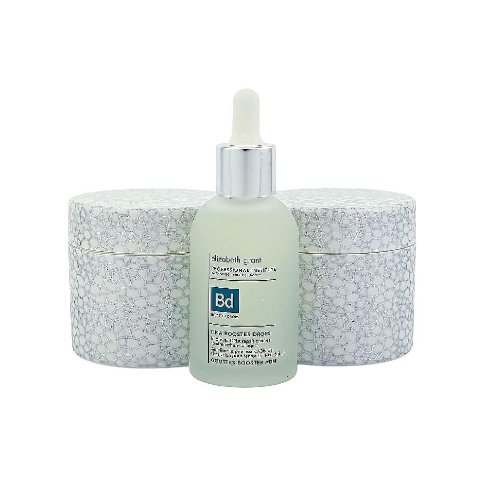 Elizabeth Grant Collagen Re-Inforce 3D Silk Edition Day (3.4oz) & Night Cream (3.4oz) with Professional Institute DNA Booster Drops (2oz)