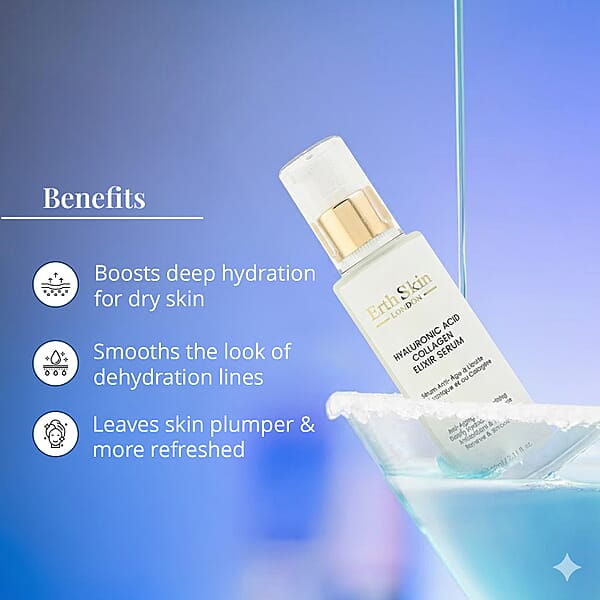 Erth Skin London Hyaluronic Acid & Collagen Serum - 60ml