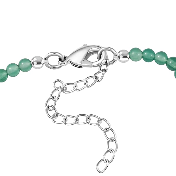 EverTrue African Malachite And Multi Gemstone 36.50 Ctw Blooming Garden Bracelet In Platinum Bond (7.25 In)