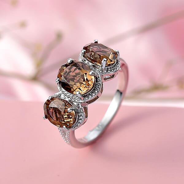 EverTrue Autumn Alexite Ring In Platinum Bond 4.35 Ctw