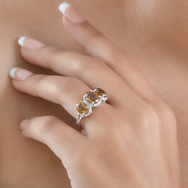 EverTrue Autumn Alexite Ring In Platinum Bond 4.35 Ctw