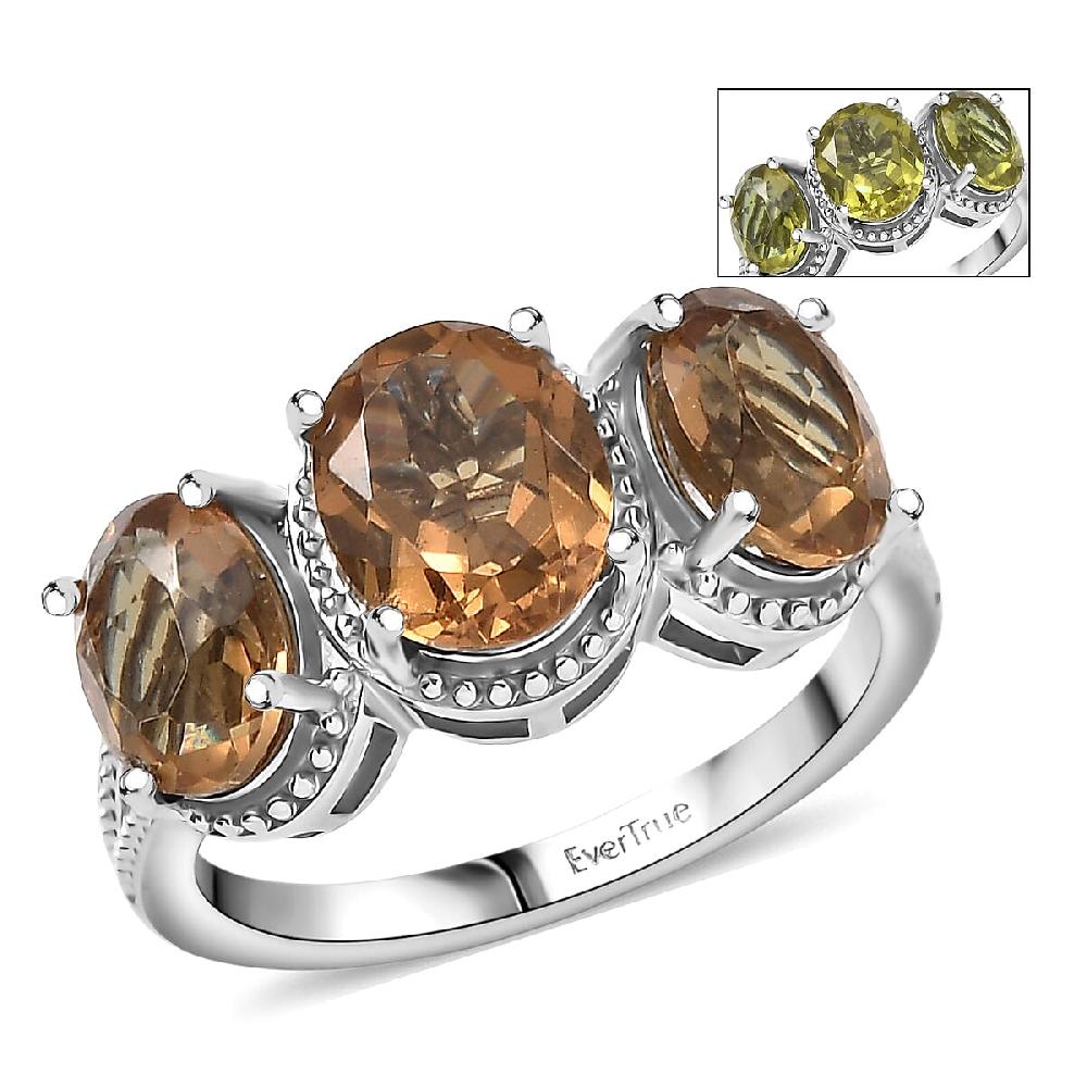 EverTrue Autumn Alexite Ring in Platinum Bond 4.35 ctw