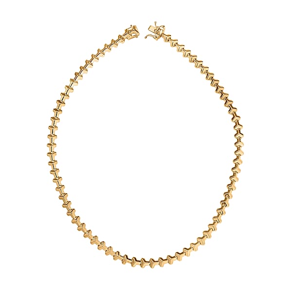 EverTrue Bronzella Collection Arrow Of Amour Necklace In 18K YG Plated Bronze 18 Inches
