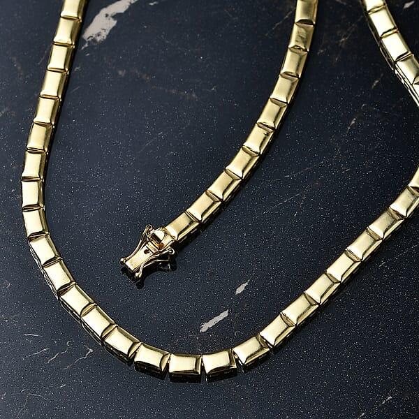 EverTrue Bronzella Collection Bar Link Chain Necklace In 18K YG Plated Bronze 18 Inches