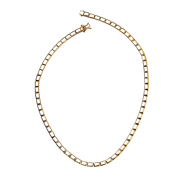 EverTrue Bronzella Collection Bar Link Chain Necklace In 18K YG Plated Bronze 18 Inches