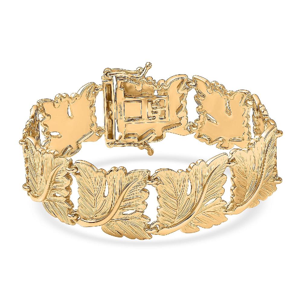EverTrue Bronzella Collection Bracelet in 18K YG Plated Bronze (7.50 In)