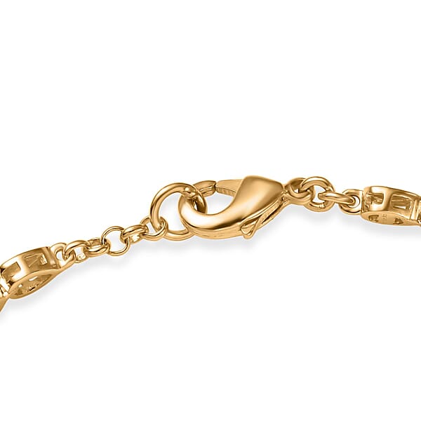 EverTrue Bronzella Collection Dewdrop Harmony Bracelet In 18K YG Plated Bronze (6.50 In)