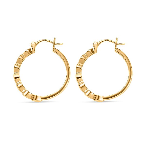 EverTrue Bronzella Collection Dewdrop Hoop Earrings In 18K YG Plated Bronze