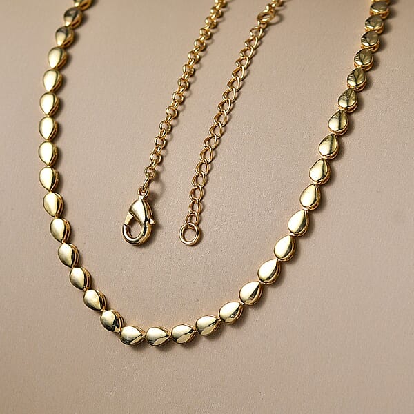 EverTrue Bronzella Collection Dewdrop Necklace In 18K YG Plated Bronze (18-20 Inches)
