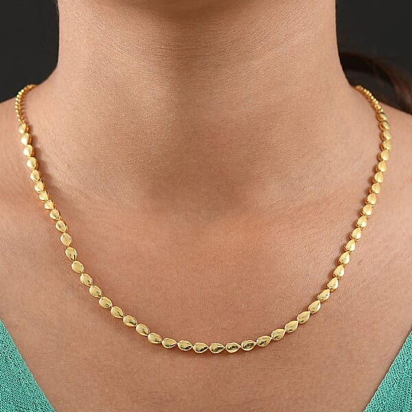 EverTrue Bronzella Collection Dewdrop Necklace In 18K YG Plated Bronze (18-20 Inches)