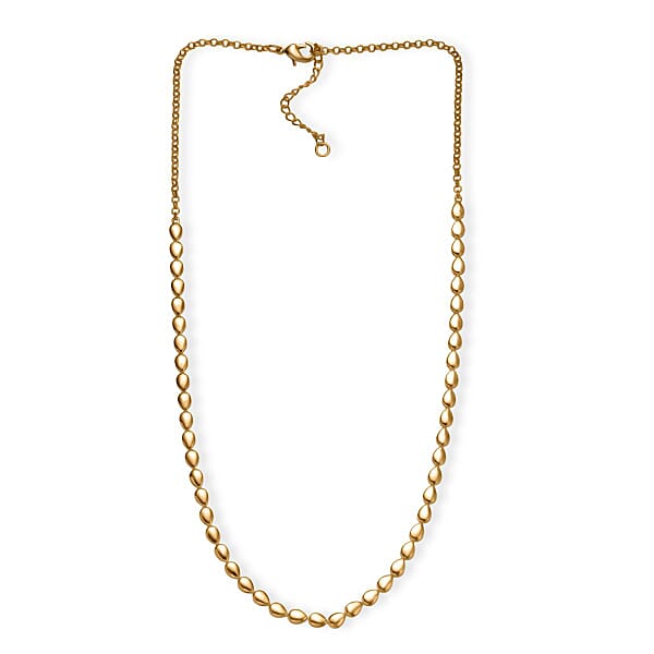 EverTrue Bronzella Collection Dewdrop Necklace In 18K YG Plated Bronze (18-20 Inches)