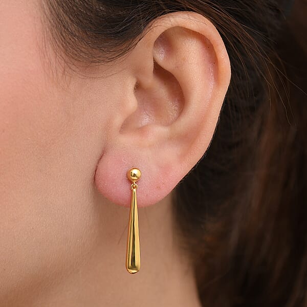 EverTrue Bronzella Collection Drop Earrings In 18K YG Plated Bronze