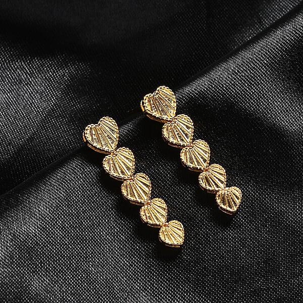 EverTrue Bronzella Collection Facny Earrings In 18K Yellow Gold Plated Bronze