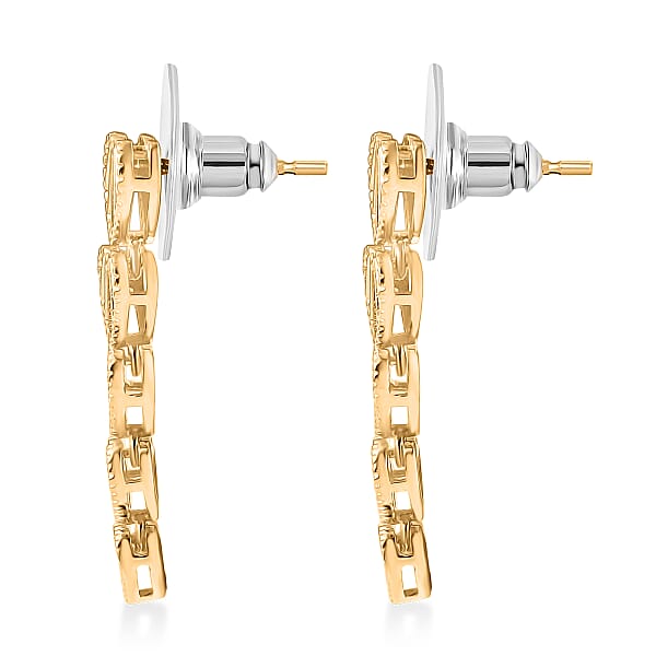 EverTrue Bronzella Collection Facny Earrings In 18K Yellow Gold Plated Bronze