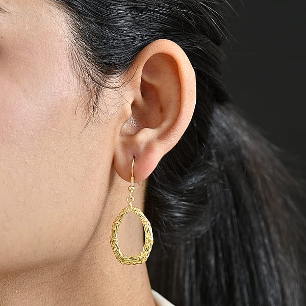 EverTrue Bronzella Collection Fancy Earrings 18K Yellow Gold Plated Bronze