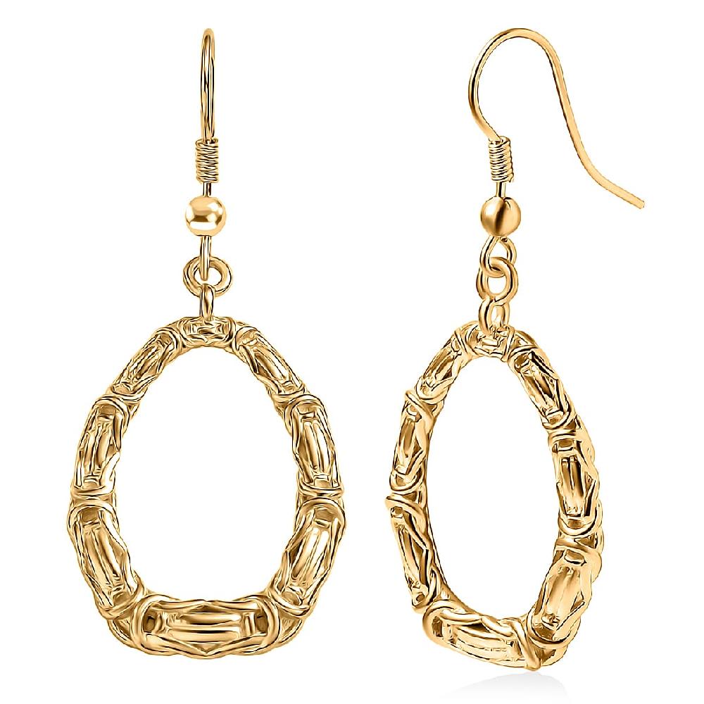 EverTrue Bronzella Collection Fancy Earrings 18K Yellow Gold Plated Bronze