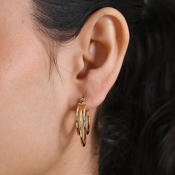 EverTrue Bronzella Collection Fancy Earrings In 18K YG Plated Bronze