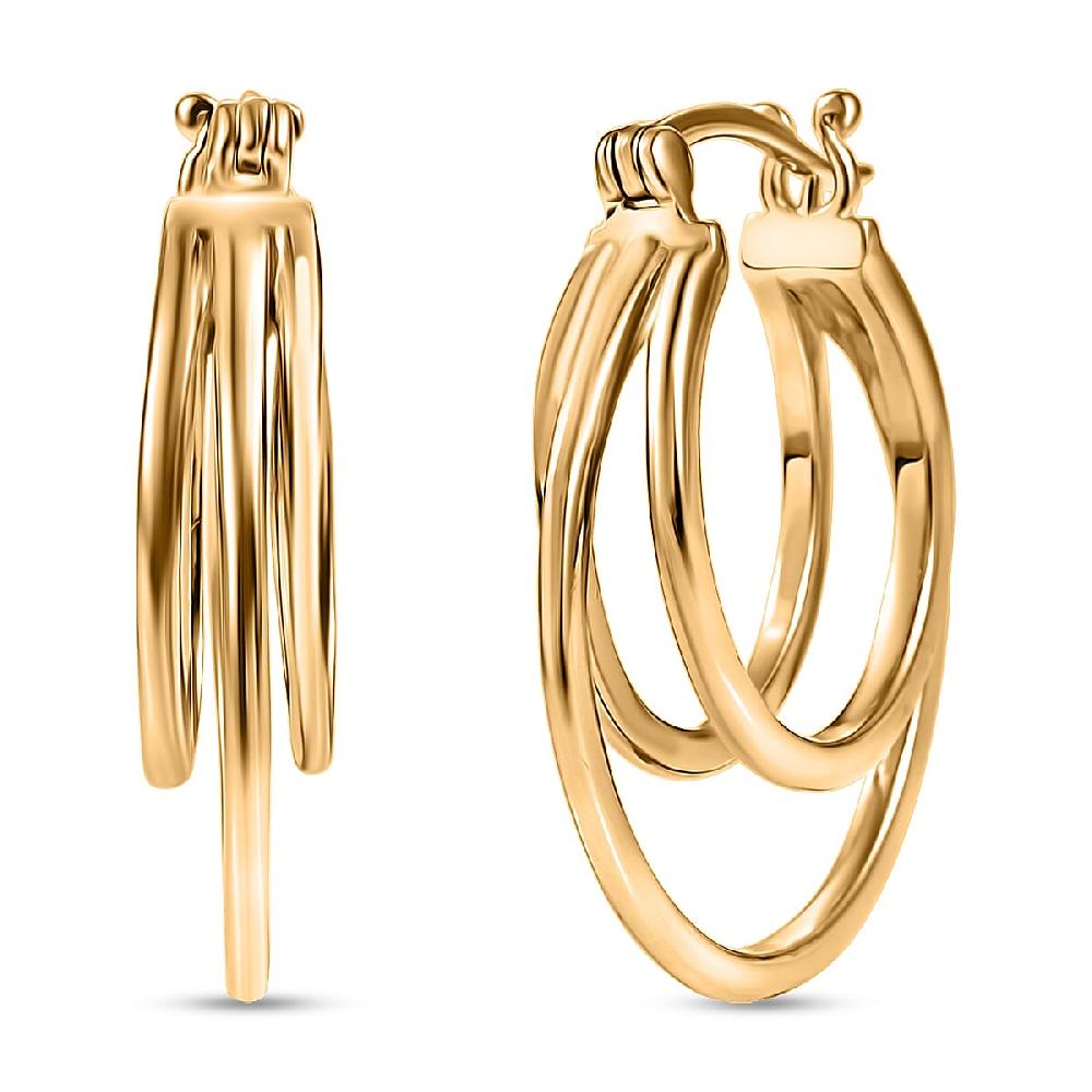 EverTrue Bronzella Collection Fancy Earrings in 18K YG Plated Bronze