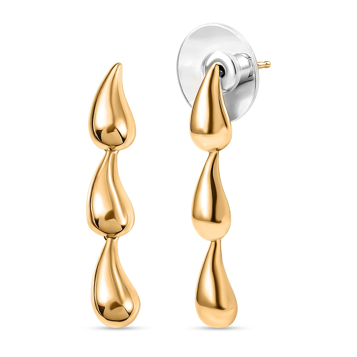 EverTrue Bronzella Collection Fancy Earrings in 18K YG Plated Bronze