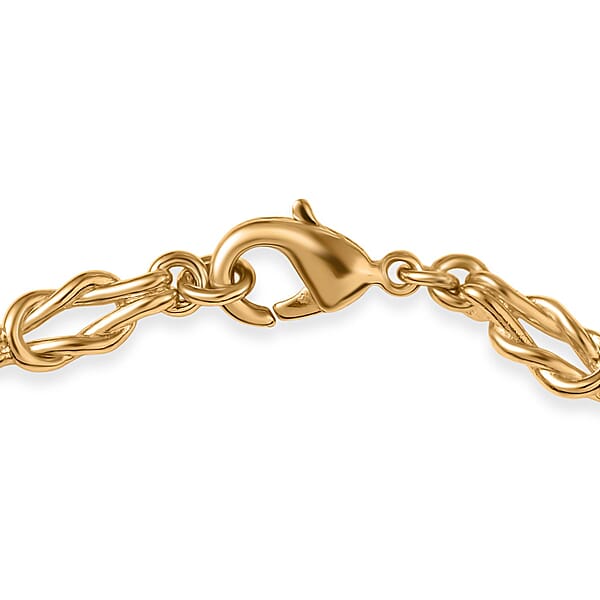 EverTrue Bronzella Collection Flowing Ribbon Bracelet In 18K YG Plated Bronze (6.50 In)