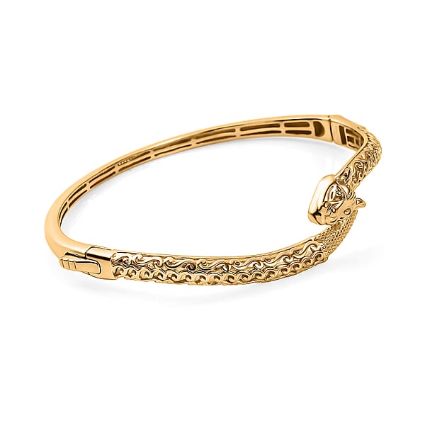 EverTrue Bronzella Collection Full Bangle Bracelet In 18K Yellow Gold Plated Bronze (6.50 In)