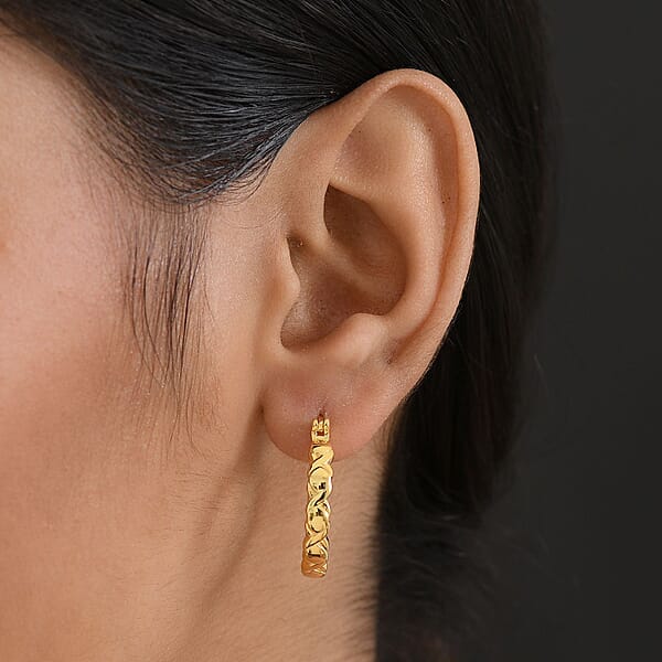 EverTrue Bronzella Collection Helix Hoop Earrings In 18K YG Plated Bronze