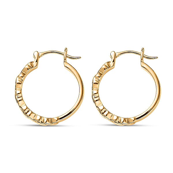 EverTrue Bronzella Collection Helix Hoop Earrings In 18K YG Plated Bronze