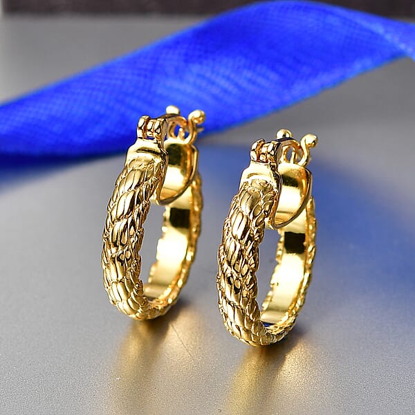 EverTrue Bronzella Collection Hoop Earring In 18K YG Plated Bronze
