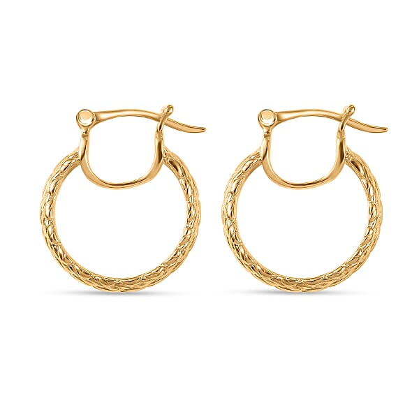 EverTrue Bronzella Collection Hoop Earring In 18K YG Plated Bronze