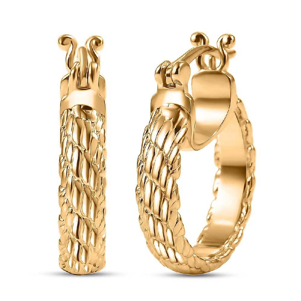 EverTrue Bronzella Collection Hoop Earring in 18K YG Plated Bronze