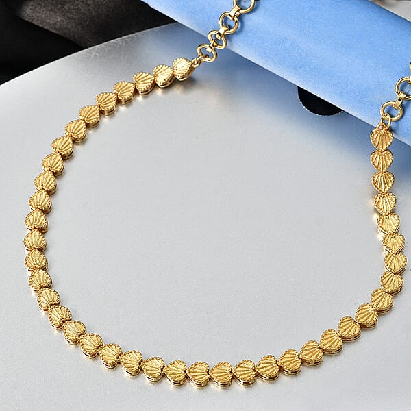 EverTrue Bronzella Collection Link Necklace In 18K YG Plated Bronze 18-20 Inches