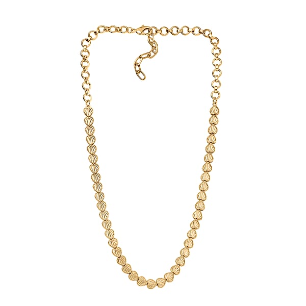 EverTrue Bronzella Collection Link Necklace In 18K YG Plated Bronze 18-20 Inches