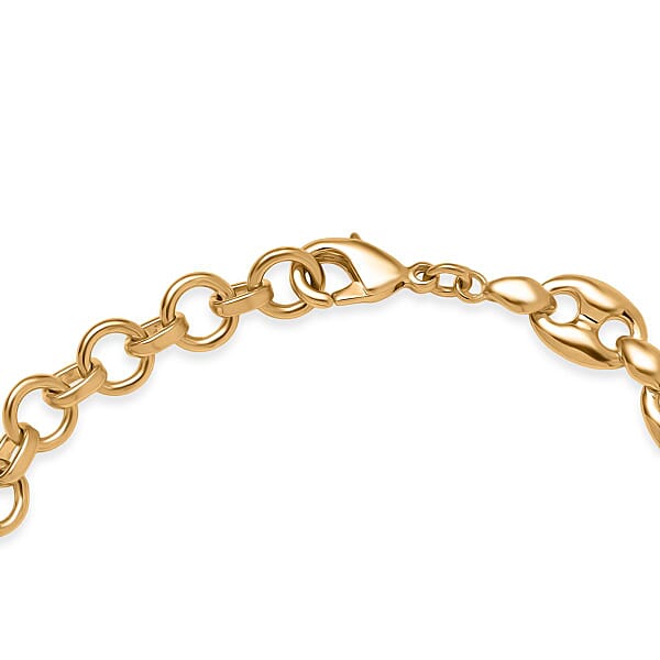 EverTrue Bronzella Collection Mariner Link Bracelet In 18K YG Plated Bronze (6.50-8.0In)