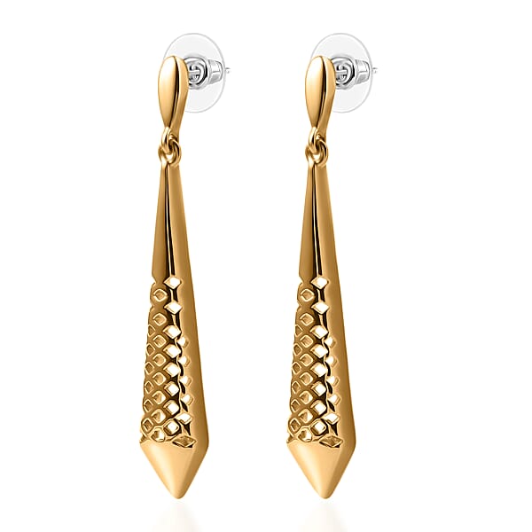 EverTrue Bronzella Collection Prism Edge Drop Earrings In 18K YG Plated Bronze