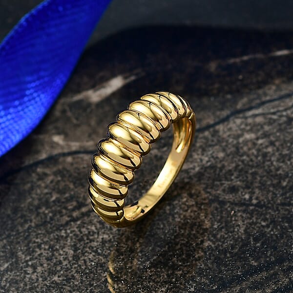 EverTrue Bronzella Collection Rope Ring In 18K YG Plated Bronze