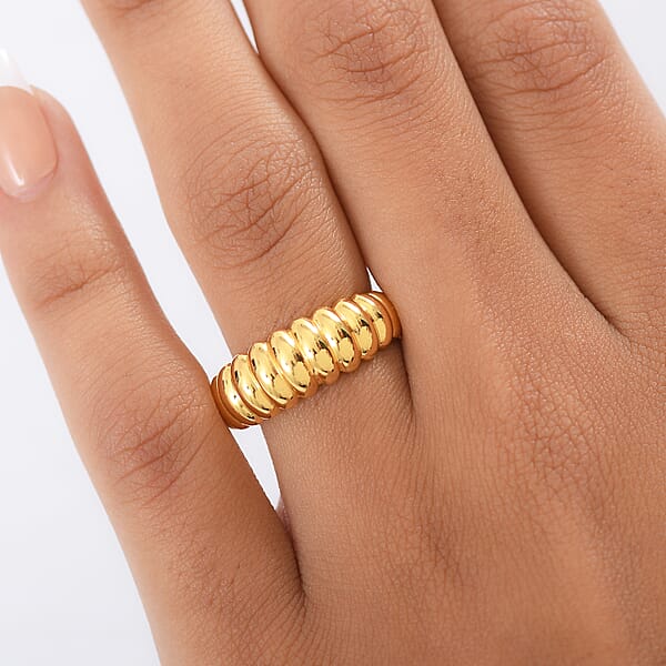 EverTrue Bronzella Collection Rope Ring In 18K YG Plated Bronze