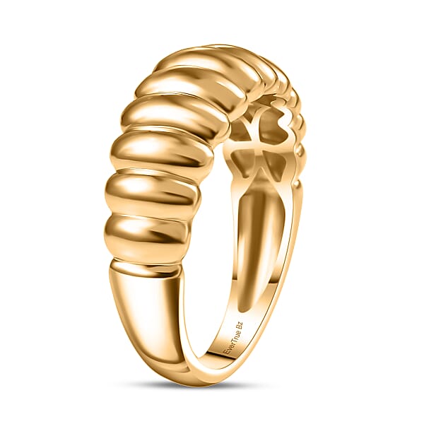 EverTrue Bronzella Collection Rope Ring In 18K YG Plated Bronze