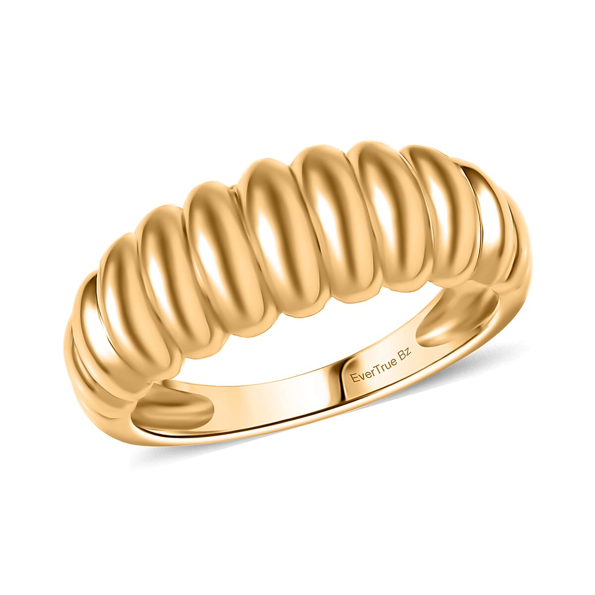 EverTrue Bronzella Collection Rope Ring in 18K YG Plated Bronze