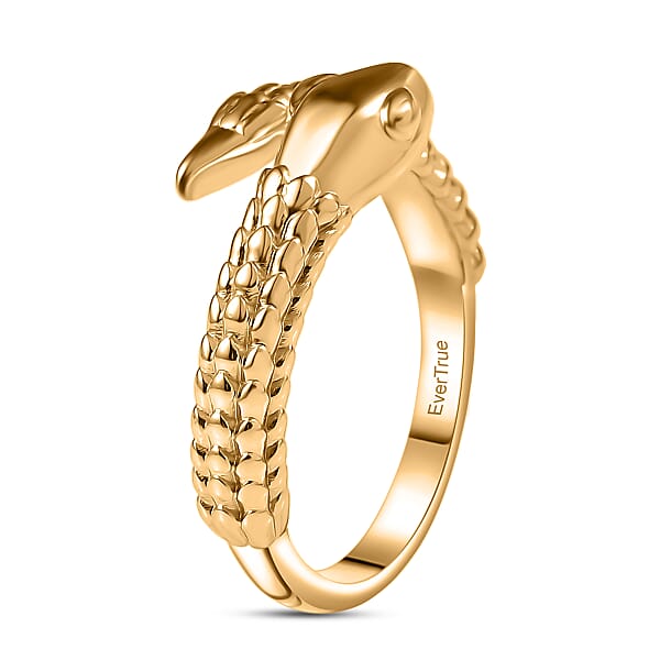 EverTrue Bronzella Collection Serpent Ring In 18K YG Plated Bronze
