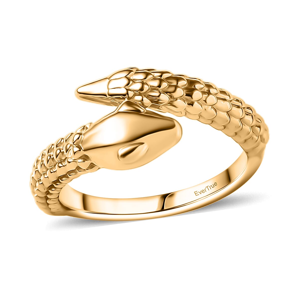EverTrue Bronzella Collection Serpent Ring in 18K YG Plated Bronze