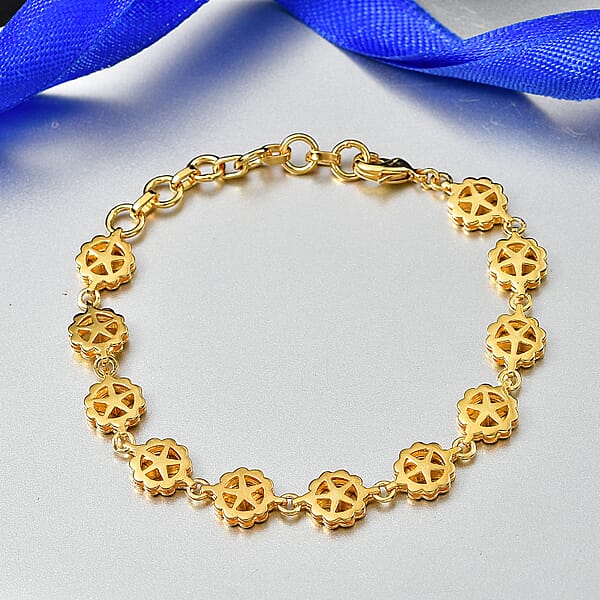 EverTrue Brozella Collection Fancy Bracelet In 18K YG Plated Bronze (6.50-8.0In)