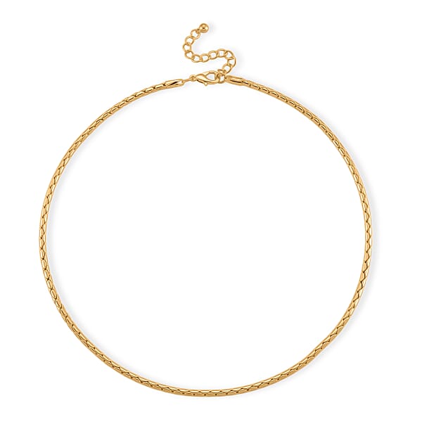 EverTrue Geometric Chain Necklace 20 Inches In 18K YG Plated