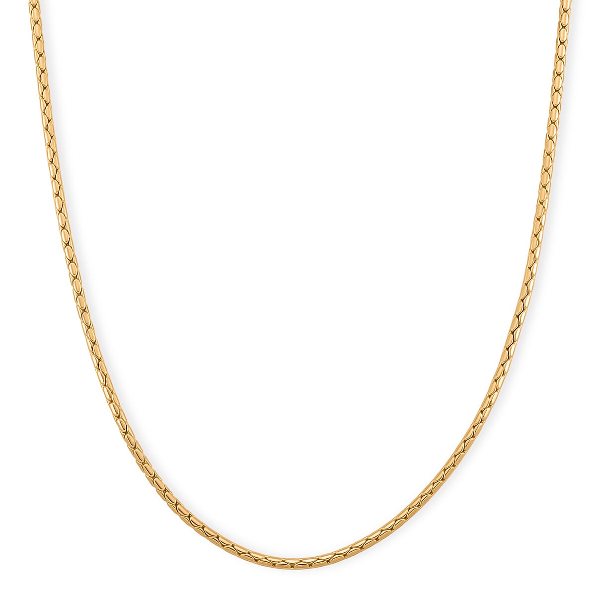 EverTrue Geometric Chain Necklace 20 Inches in 18K YG Plated