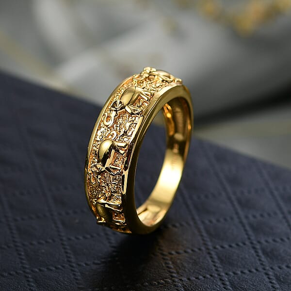 EverTrue Living Creature Ring In 18K YG Plated Bronze