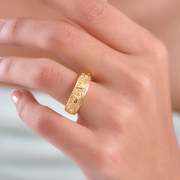EverTrue Living Creature Ring In 18K YG Plated Bronze